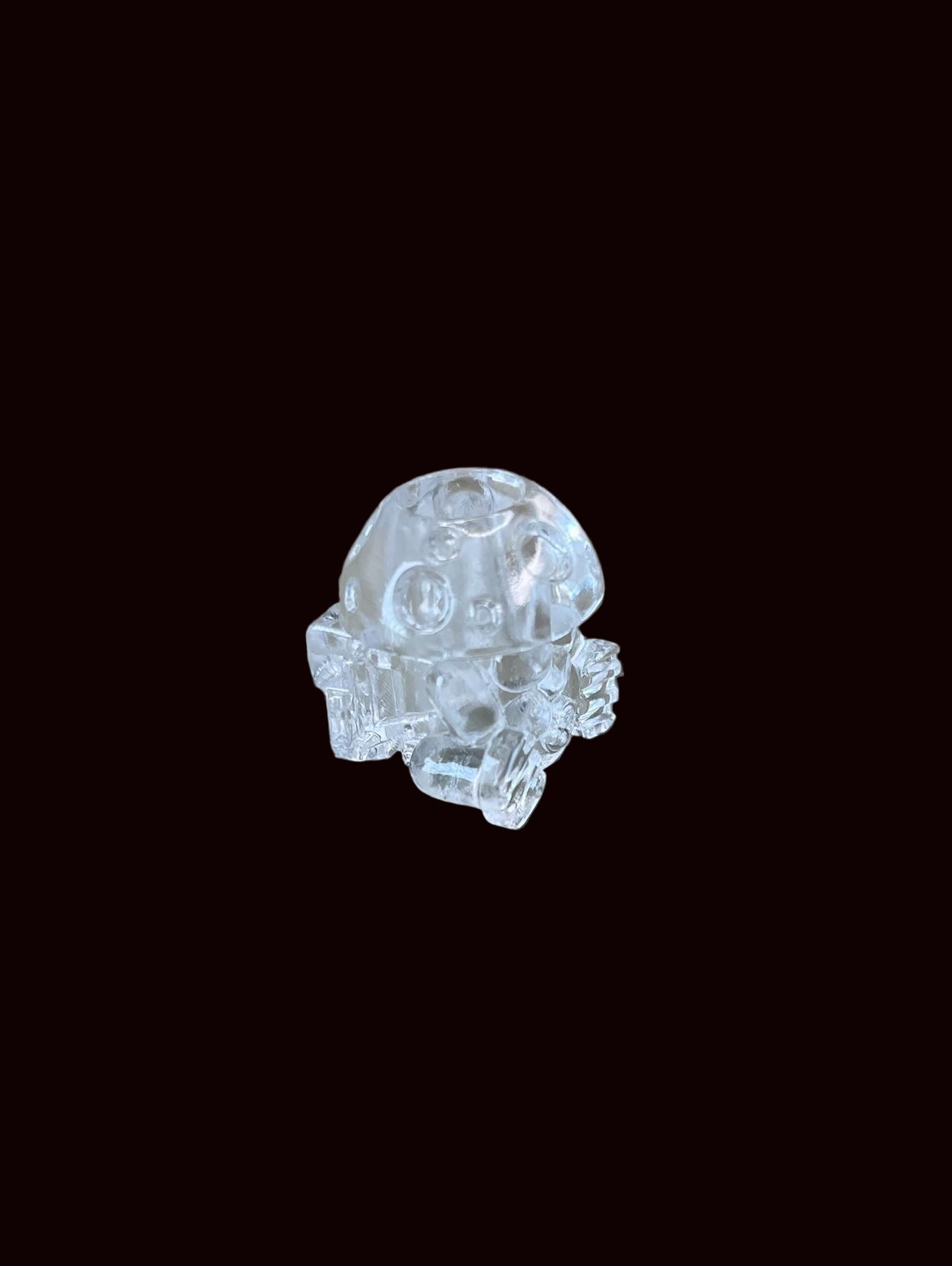 Sleepy Mushroom Lanyard Bead