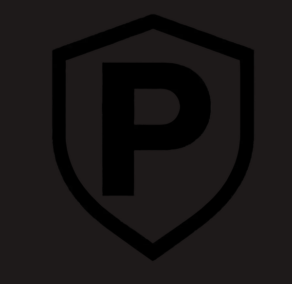 Make the shield white and the P black